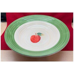 NEW Culinary Arts Studio Collection Apple Design Ceramic Serving Bowl ~14" dia